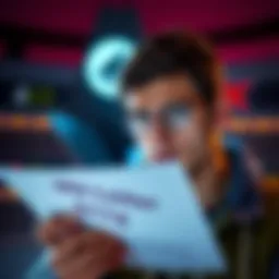 A person looking at IRS Letter 6174 regarding cryptocurrency taxes with a concerned expression.