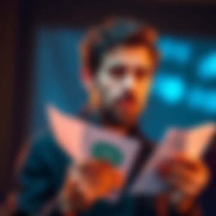 Jack Dorsey holding a paper with the Bitchat messaging app logo