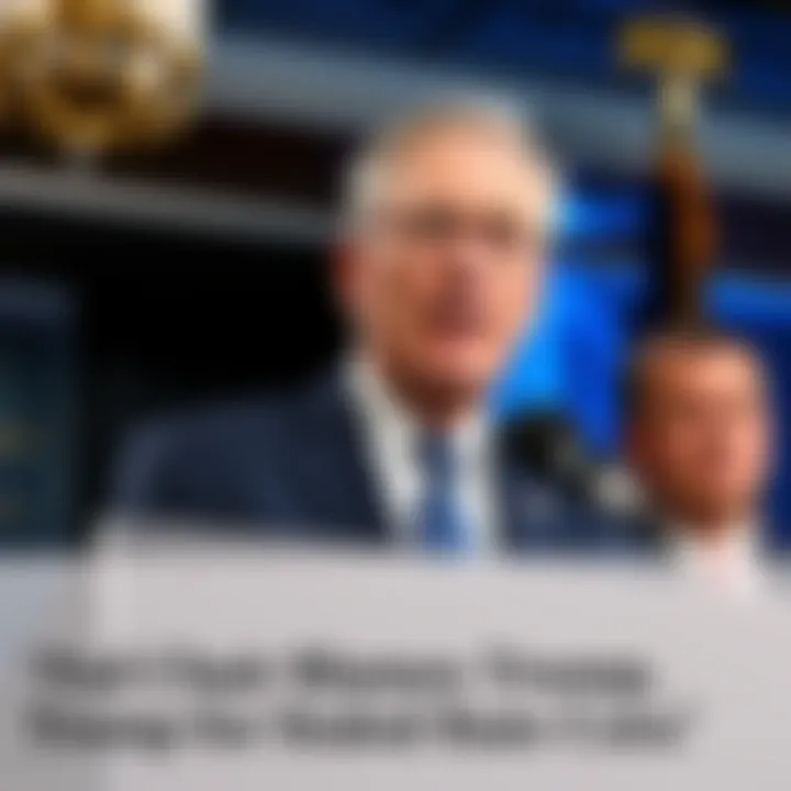 Federal Reserve Chair Jerome Powell addressing the media about interest rate cuts and Trump's policies