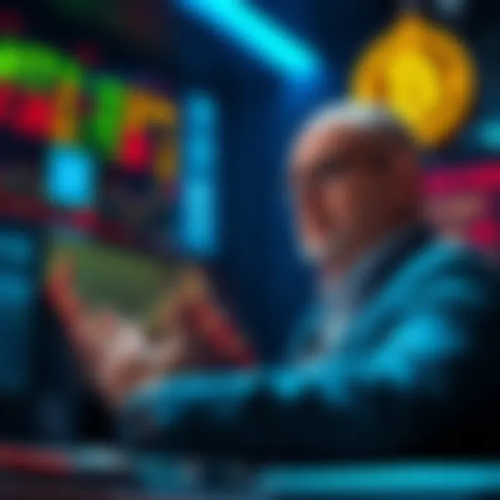 Jim Cramer Discussing Crypto Predictions Finance expert Jim Cramer talking about future trends in the cryptocurrency market