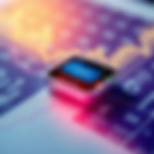 A sleek, modern ledger device showcasing new features and security protocols, set on a financial background with charts and currency symbols.