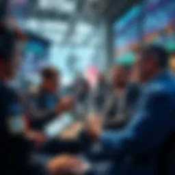 Traders discussing Litecoin market trends and strategies