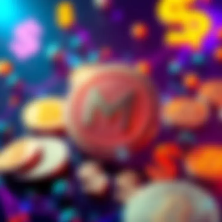 Visual representation of Metamask USD and Stripe partnership, featuring cryptocurrency symbols and dollar signs