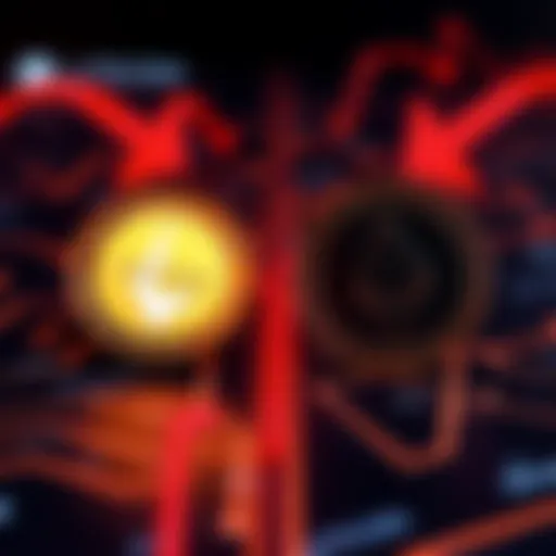 A digital representation of Monero and Litecoin logos with arrows indicating a swap, symbolizing transactions without KYC.