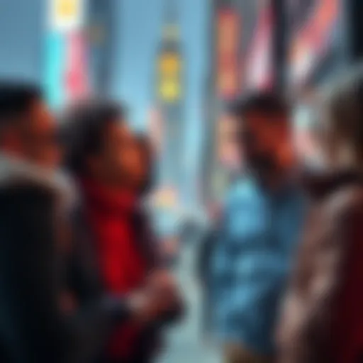 Group of New York residents discussing alternative cryptocurrency platforms amid issues with exchanges