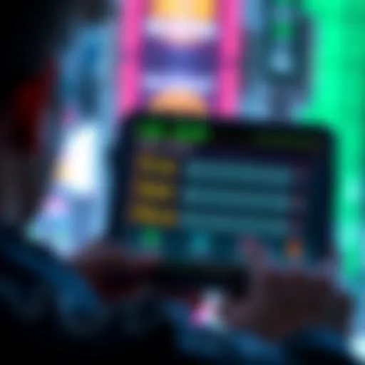 A person looking at a digital wallet displaying a twelve-word seed phrase, showing options for different combinations to access funds