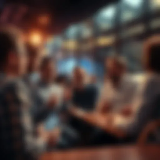 A group of people sharing their thoughts and beliefs in a lively discussion