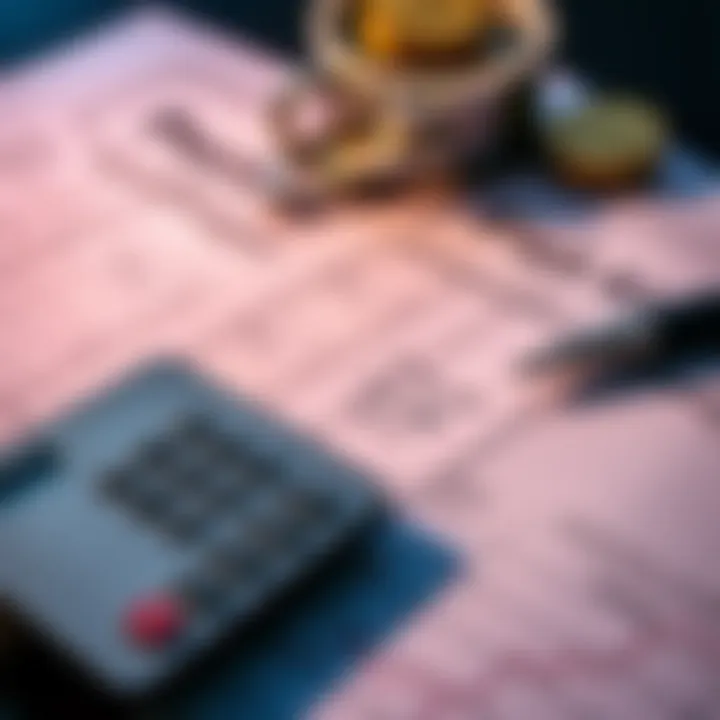 A graphic showing a calculator and financial documents, illustrating the impact of performance fees in lending, with a focus on a 25% fee affecting earnings