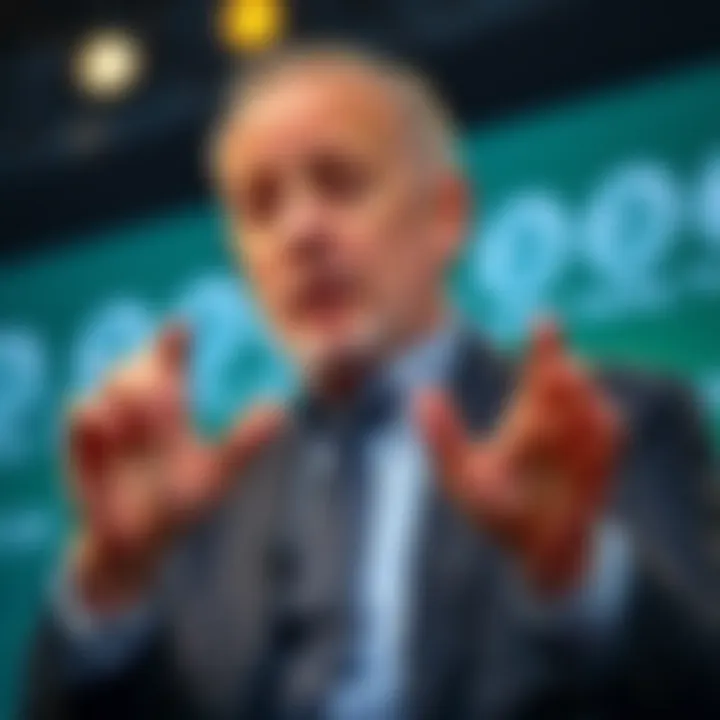 Peter Schiff speaking about Bitcoin Peter Schiff gestures while discussing why Bitcoin is not a viable alternative to the US dollar