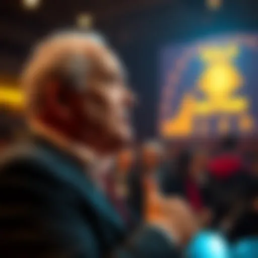 Peter Schiff critiques gold investment strategies while speaking to an audience