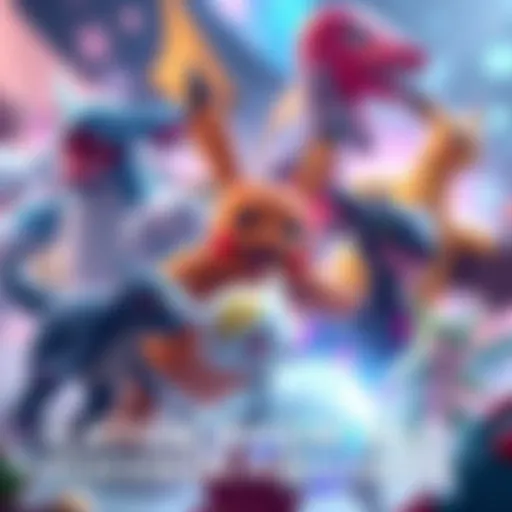 A group of Pokémon characters in a vibrant setting, showcasing their unique designs and abilities, capturing the excitement of the franchise's return.
