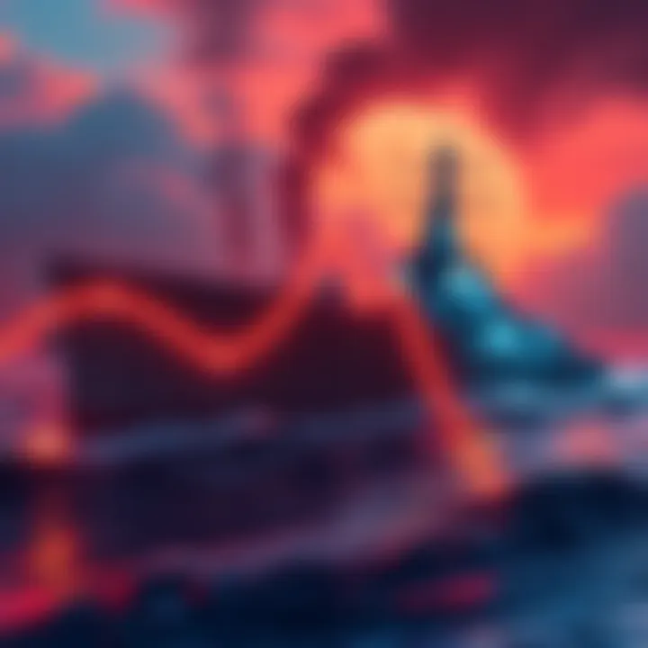A graphic showing a downward trend in rewards program participation with a warship illustration in the background.