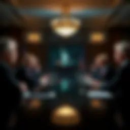 Senate Democrats in a meeting discussing concerns over Trump's World Liberty cryptocurrency deal