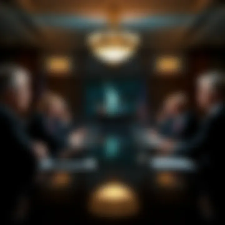 Senate Democrats in a meeting discussing concerns over Trump's World Liberty cryptocurrency deal