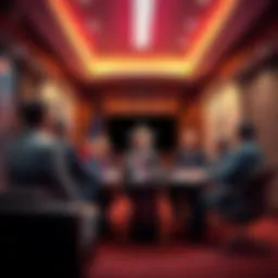 A group of Texas officials discussing plans for a new state-buying program in a conference room