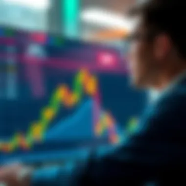 A trader looking at a chart showing XRP price movement with a hopeful expression, symbolizing aspirations for financial success