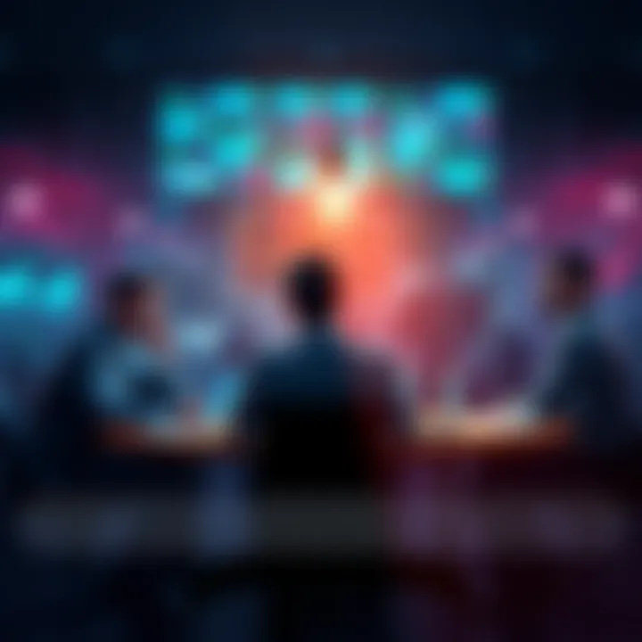 A group of traders sharing strategies and discussing market events at a round table