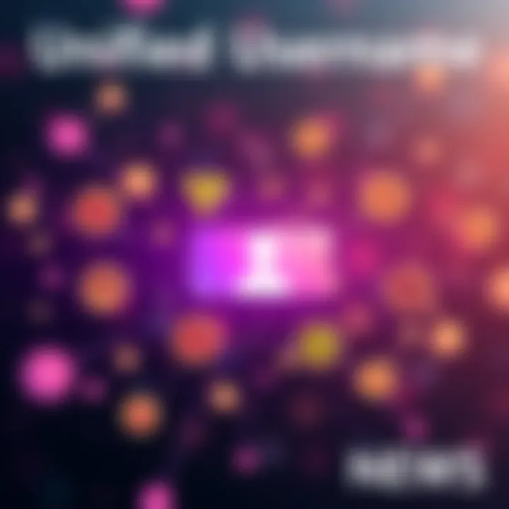Illustration of a single username connecting multiple blockchain icons representing different chains.