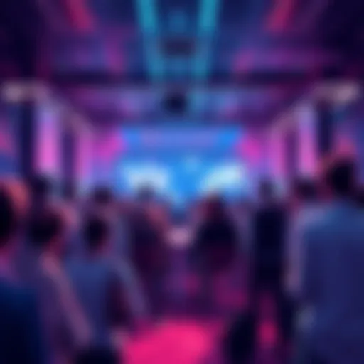 A vibrant online forum showcasing people engaged in discussions about Vechain updates and blockchain technology