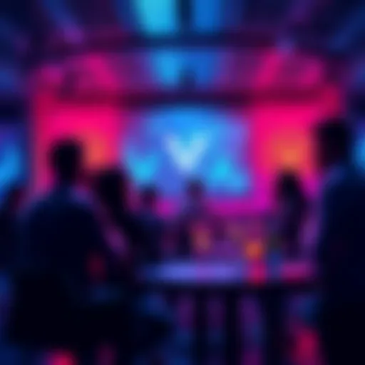 A group of people engaging in a discussion about Vechain, sharing insights and updates