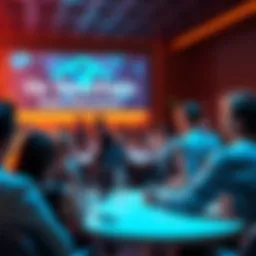 Participants engaging in a lively discussion about Vechain and blockchain technology in a community forum setting.