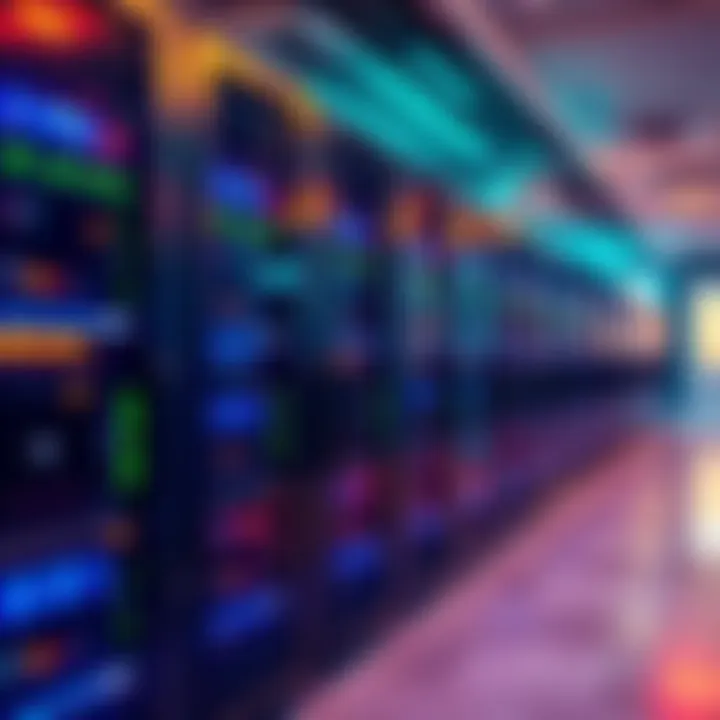 A server room with high-tech VPS machines, showcasing reliable and affordable server options in Europe.