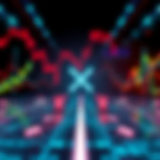 A graphic showing price differences of XRP across multiple cryptocurrency exchanges with comparison arrows and icons